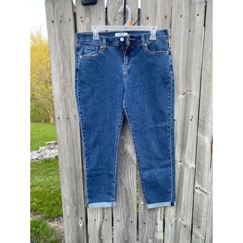 Denizen from Levi's Womens Skinny Jeans Medium Wash Blue Size 2 W26 Cuffed Ankle